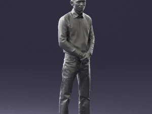 boy in pink shirt 0504 3d print ready 3D Print Model