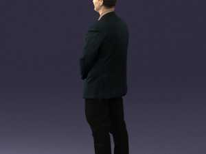 man dark striped suit 0502 3d print ready 3D-Druckmodell