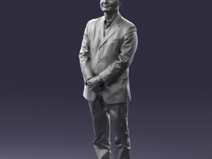 man dark striped suit 0502 3d print ready 3D-Druckmodell