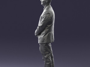 man dark striped suit 0502 3d print ready 3D-Druckmodell