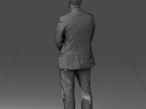 man dark striped suit 0502 3d print ready 3D-Druckmodell