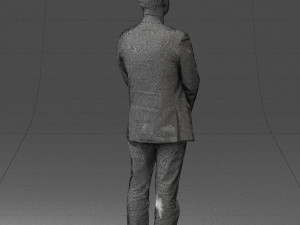 man dark striped suit 0502 3d print ready 3D-Druckmodell