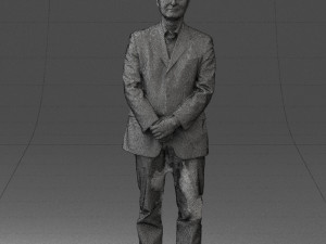 man dark striped suit 0502 3d print ready 3D-Druckmodell