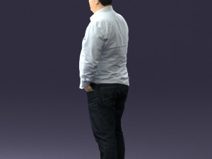 fat man shirt outside 0498 3D Модель