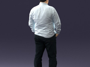 fat man shirt outside 0498 3D Модель