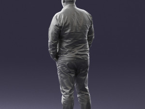fat man shirt outside 0498 3D Модель