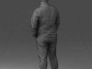 fat man shirt outside 0498 3D Модель