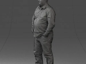 fat man shirt outside 0498 3d print ready 3D Print Model