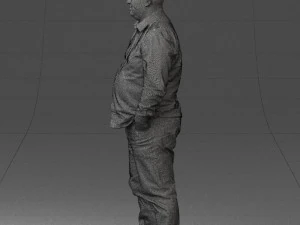 fat man shirt outside 0498 3d print ready 3D Print Model
