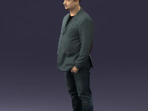 menwithshorthairjeans0497 3D Model