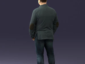 menwithshorthairjeans0497 3D Model