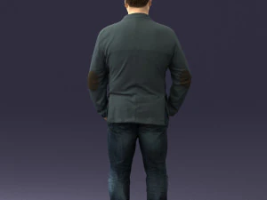 menwithshorthairjeans0497 3D Model