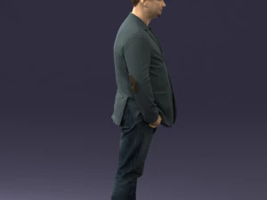 menwithshorthairjeans0497 3D Model