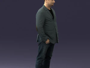 menwithshorthairjeans0497 3D Model