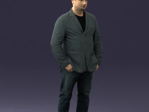 menwithshorthairjeans0497 3D Model