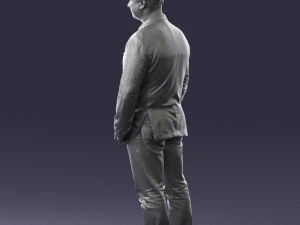menwithshorthairjeans0497 3D Model