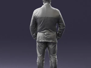 menwithshorthairjeans0497 3D Model