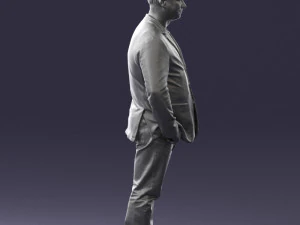 menwithshorthairjeans0497 3D Model