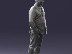 menwithshorthairjeans0497 3D Model
