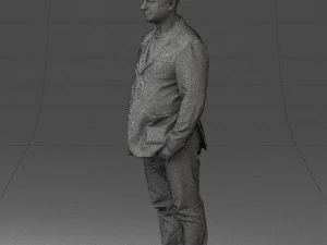 menwithshorthairjeans0497 3D Model
