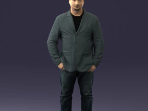 男士短发牛仔裤 0497 3D 打印就绪 3D 打印模型