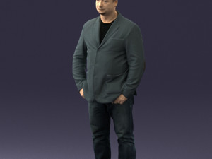 men with short hair jeans 0497 3d print ready Modelo de impresión 3D