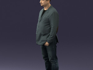 men with short hair jeans 0497 3d print ready Modelo de impresión 3D