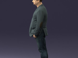 men with short hair jeans 0497 3d print ready Modelo de impresión 3D