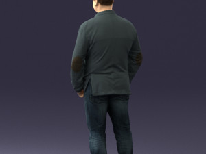 men with short hair jeans 0497 3d print ready Modelo de impresión 3D