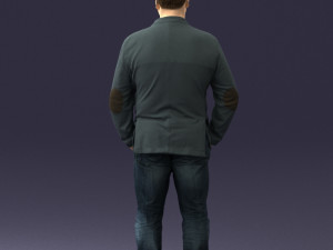 men with short hair jeans 0497 3d print ready Modelo de impresión 3D