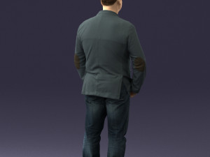 men with short hair jeans 0497 3d print ready Modelo de impresión 3D