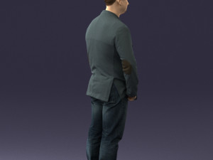 men with short hair jeans 0497 3d print ready Modelo de impresión 3D