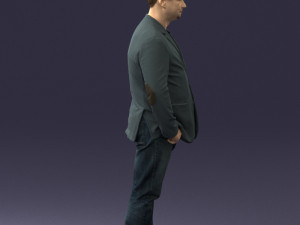 men with short hair jeans 0497 3d print ready Modelo de impresión 3D