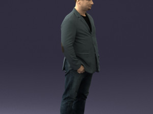 men with short hair jeans 0497 3d print ready Modelo de impresión 3D