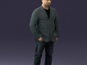men with short hair jeans 0497 3d print ready Modelo de impresión 3D