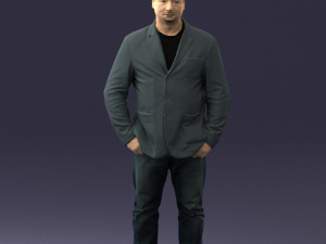 men with short hair jeans 0497 3d print ready Modelo de impresión 3D
