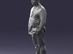 men with short hair jeans 0497 3d print ready Modelo de impresión 3D