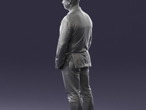 men with short hair jeans 0497 3d print ready Modelo de impresión 3D