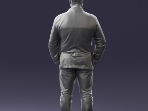 men with short hair jeans 0497 3d print ready Modelo de impresión 3D