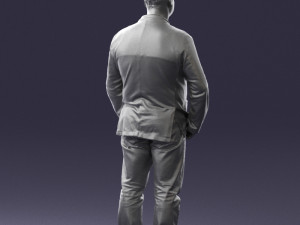 men with short hair jeans 0497 3d print ready Modelo de impresión 3D