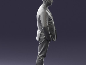 men with short hair jeans 0497 3d print ready Modelo de impresión 3D