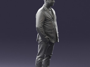 men with short hair jeans 0497 3d print ready Modelo de impresión 3D