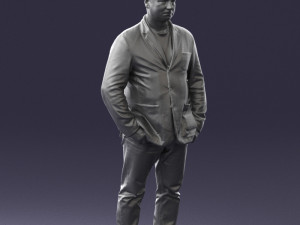 men with short hair jeans 0497 3d print ready Modelo de impresión 3D