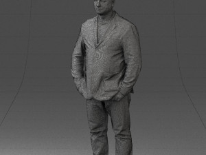 men with short hair jeans 0497 3d print ready Modelo de impresión 3D