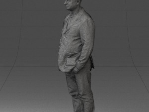 men with short hair jeans 0497 3d print ready Modelo de impresión 3D