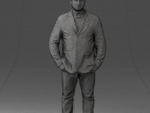 men with short hair jeans 0497 3d print ready Modelo de impresión 3D