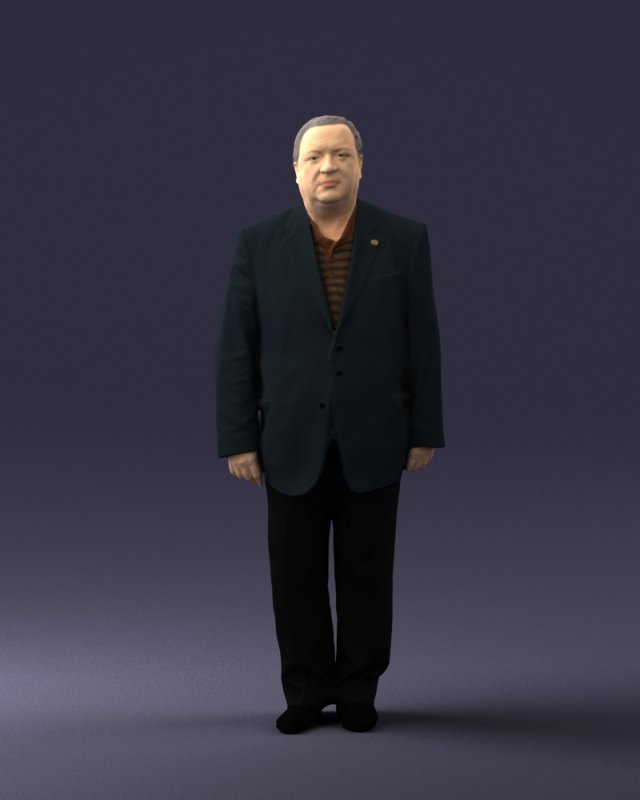 veteran grandfather suit 0496 Modello 3D .c4d .max .obj .3ds .fbx .stl .blend 