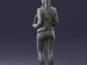girl holding sign 0503 3d print ready 3D Print Model