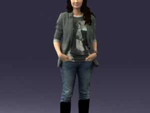 girl with long hair 0513 3Dモデル