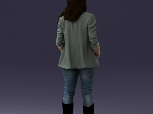girl with long hair 0513 3D Model